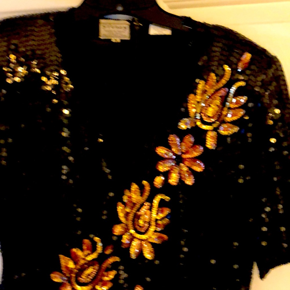 Sequined dress top